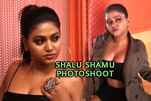 Shalu Shamu Photoshoot 2022 Making Galatta Hottest cleavage show