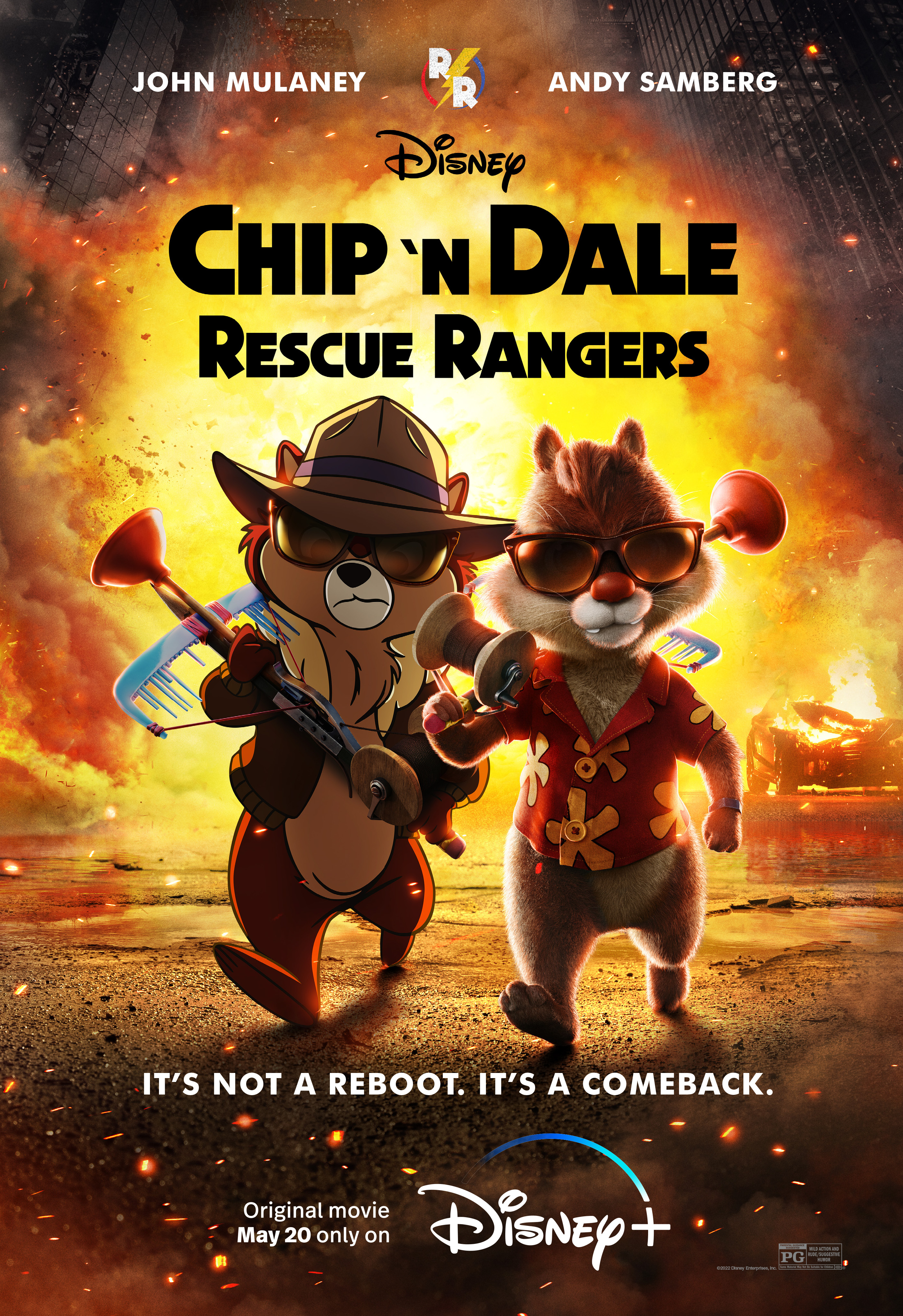 Chip n Dale Rescue Rangers 2022 English Movie 480p DSNP HDRip MSub 300MB Download
