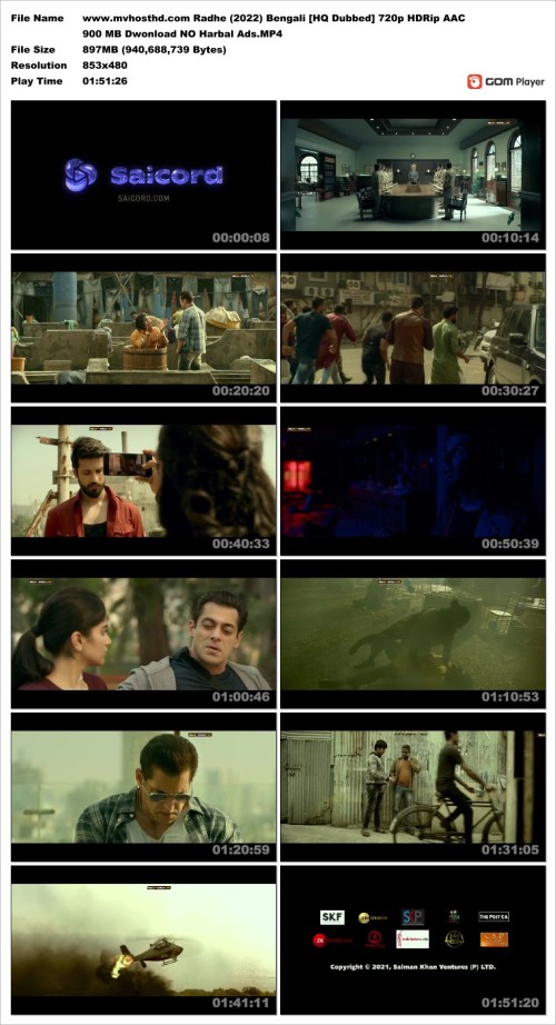 www.mvhosthd.com Radhe (2022) Bengali [HQ Dubbed] 720p HDRip AAC 900 MB Dwonload NO Harbal Ads.MP4 S