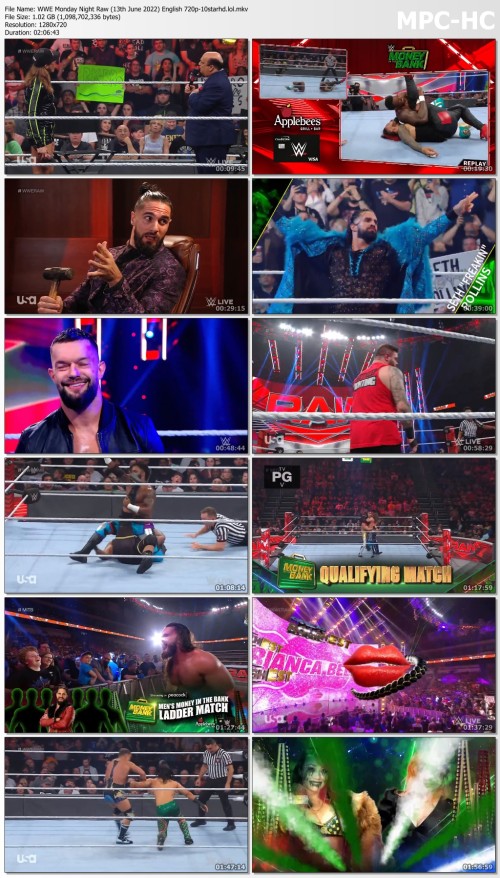 WWE Monday Night Raw (13th June 2022) English 720p 10starhd.lol.mkv thumbs