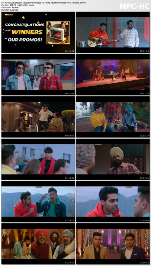 Jatt Brothers (2022) Hindi Dubbed HQ HDRip 450MB Download www.10starhd.lol.mkv thumbs