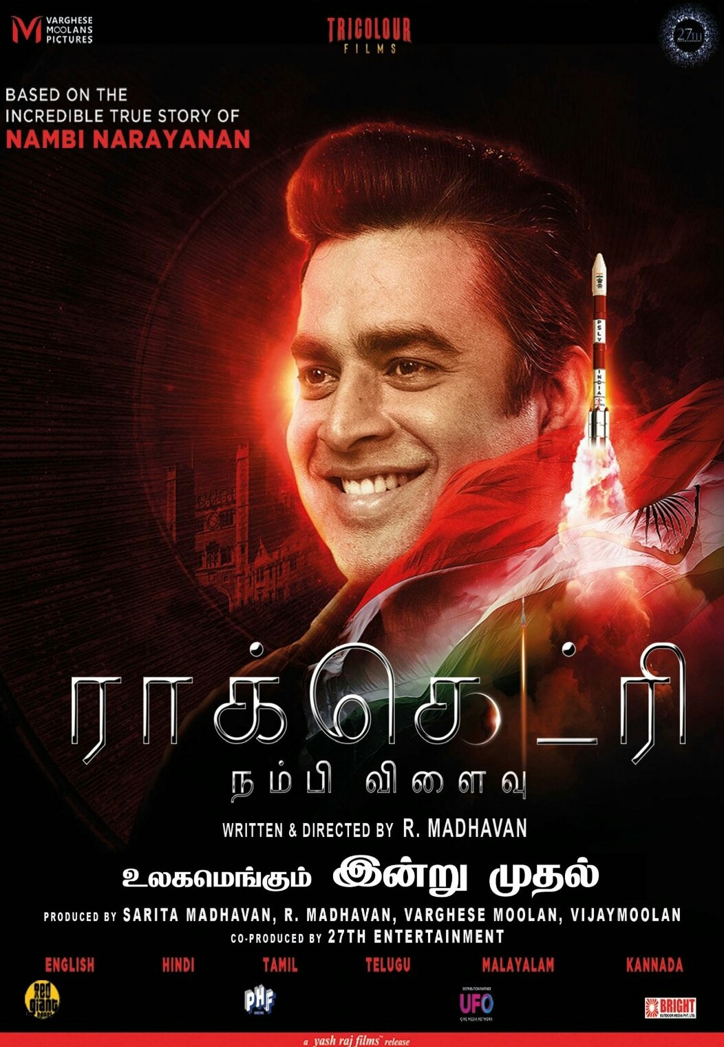 Rocketry The Nambi Effect (2022) 480p Proper HQ PreDVDRip Full Tamil Movie [400MB]