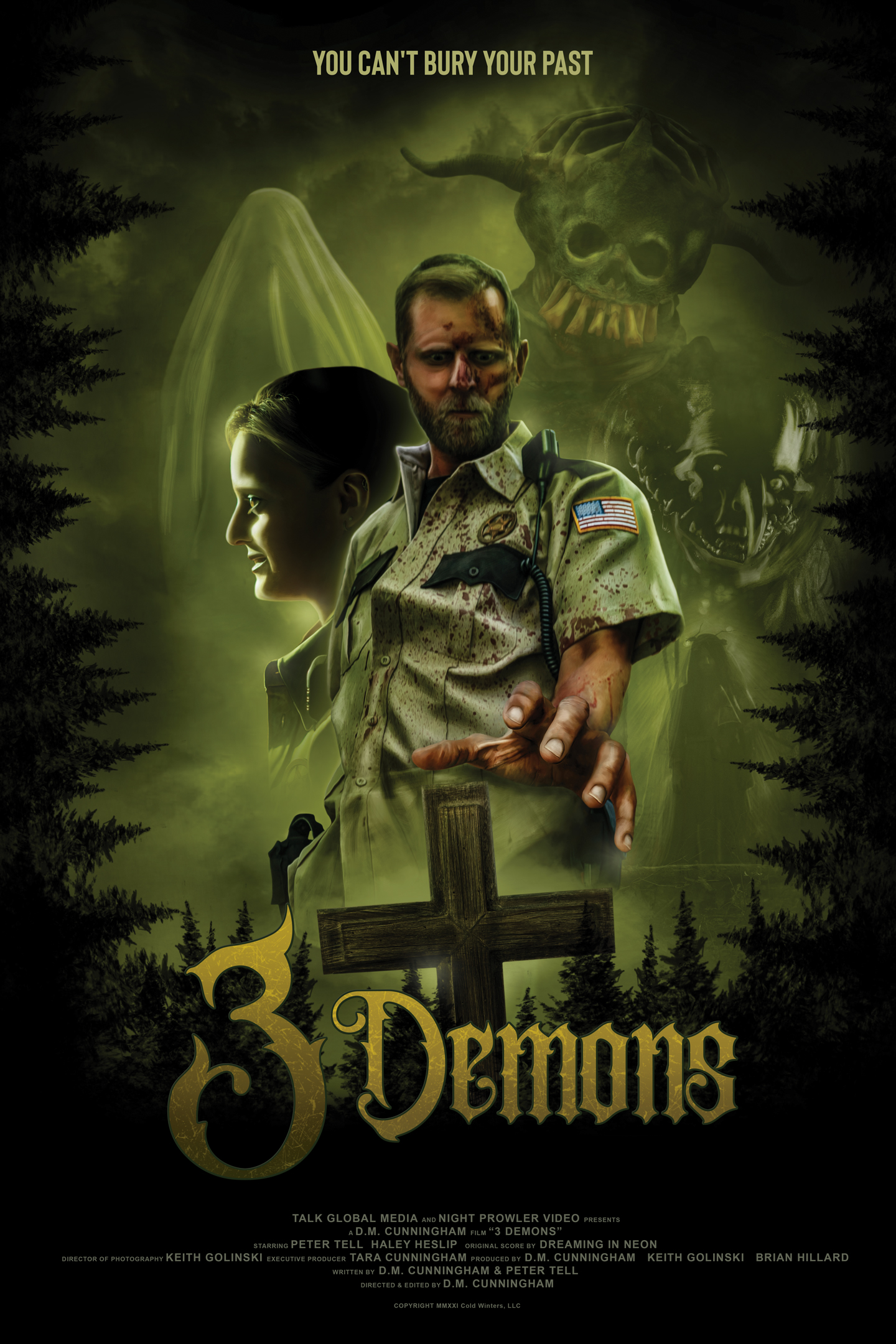 Download 3 Demons 2022 English Movie 480p HDRip ESub 300MB