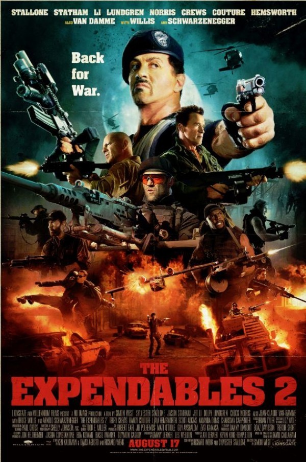 The Expendables 2 2012 Dual Audio Hindi ORG 720p BluRay ESub 1GB Download