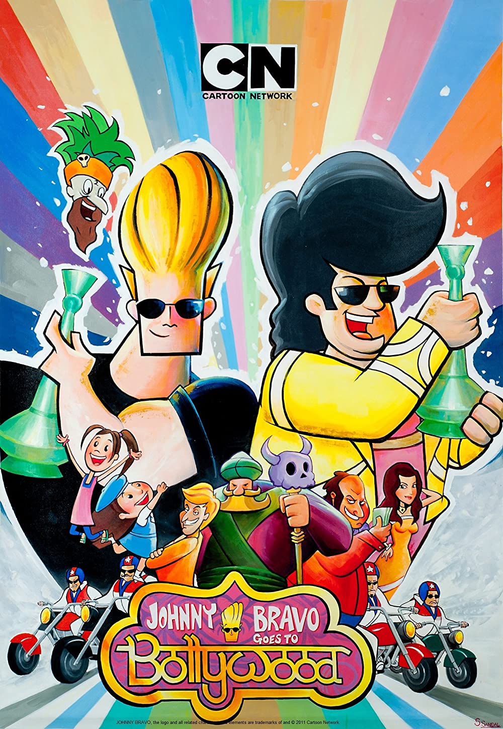 Johnny Bravo Goes To Bollywood 2011 Hindi ORG Dual Audio 480p HDRip ESub 252MB Download