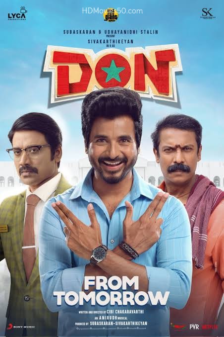 Don (2022) 480p HDRip ORG Hindi Dubbed Movie ESubs [500MB]