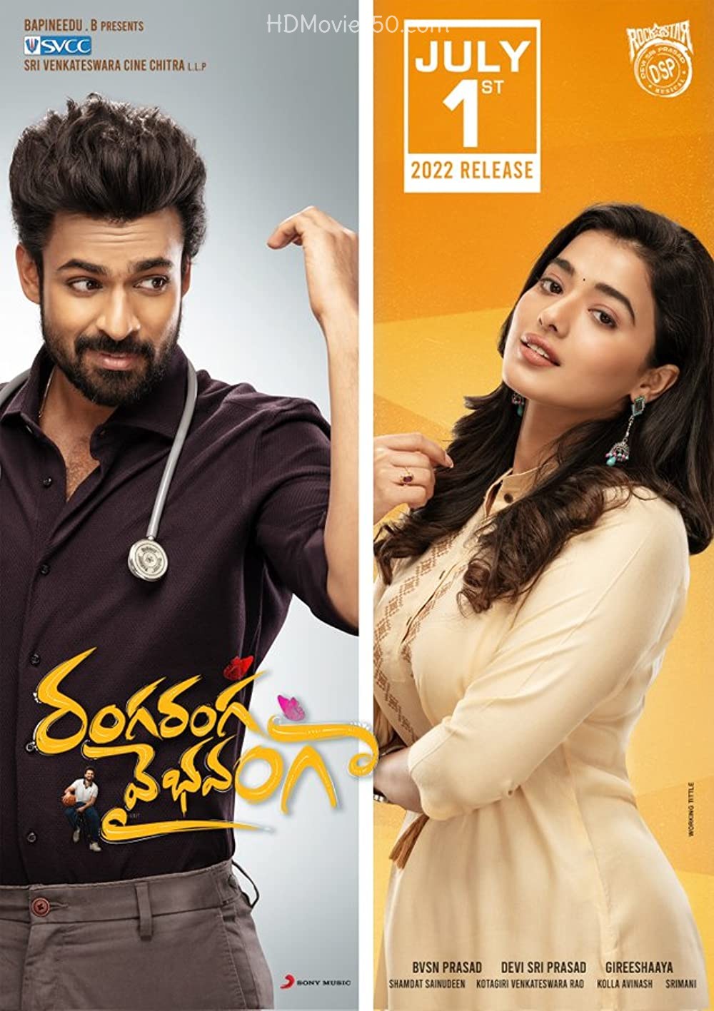 Ranga Ranga Vaibhavanga 2022 Telugu Movie 720pHQ PreDVDRip 1GB Download