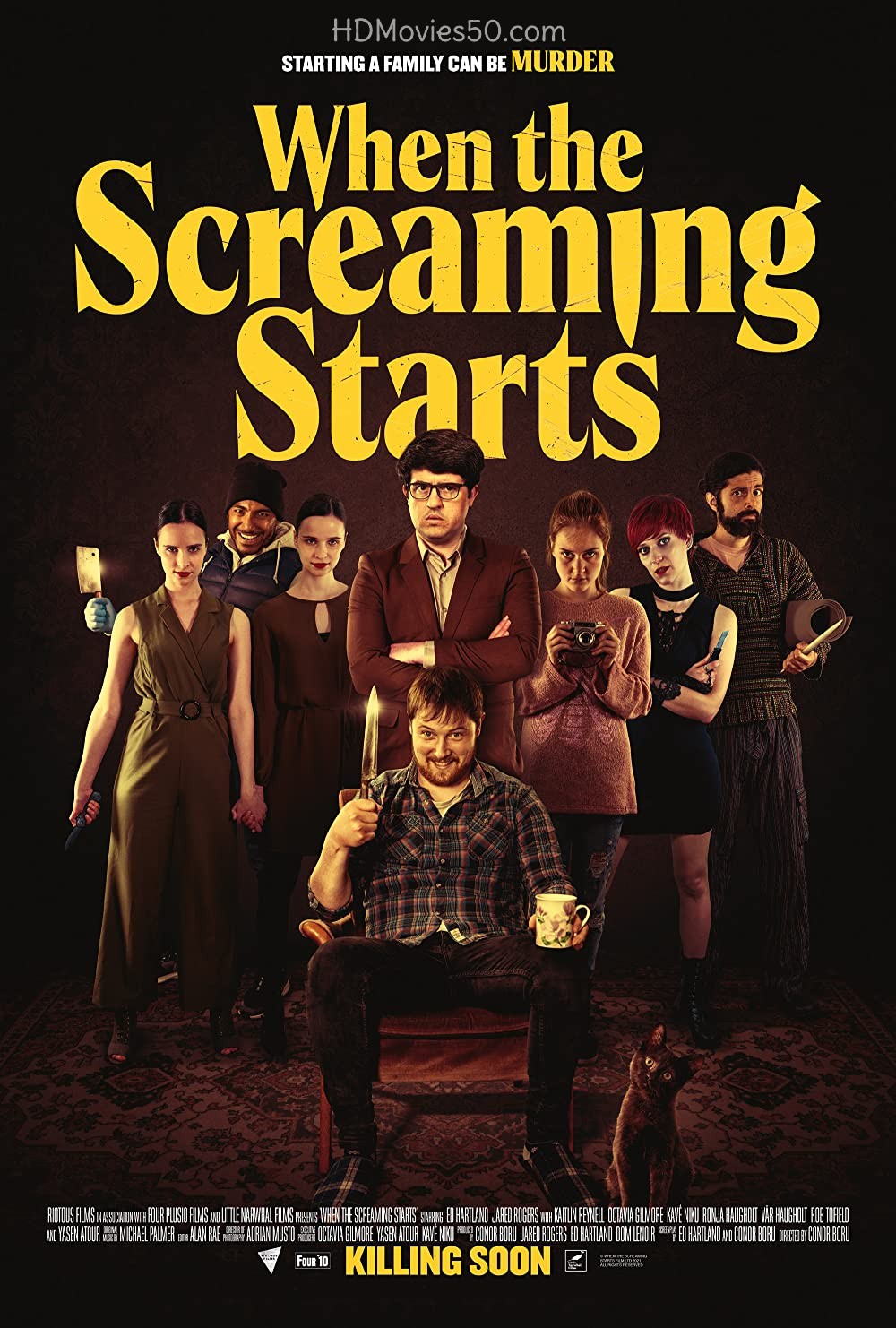 Download When the Screaming Starts 2022 English Movie 720p AMZN HDRip 800MB