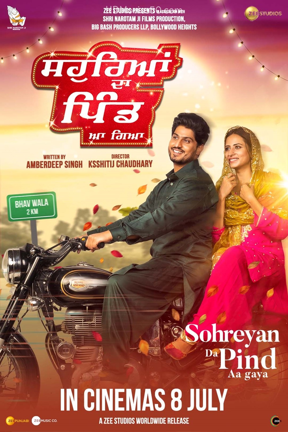 Download Sohreyan Da Pind Aa Gaya 2022 Punjabi Movie 720p ZEE5 HDRip ESub 1GB