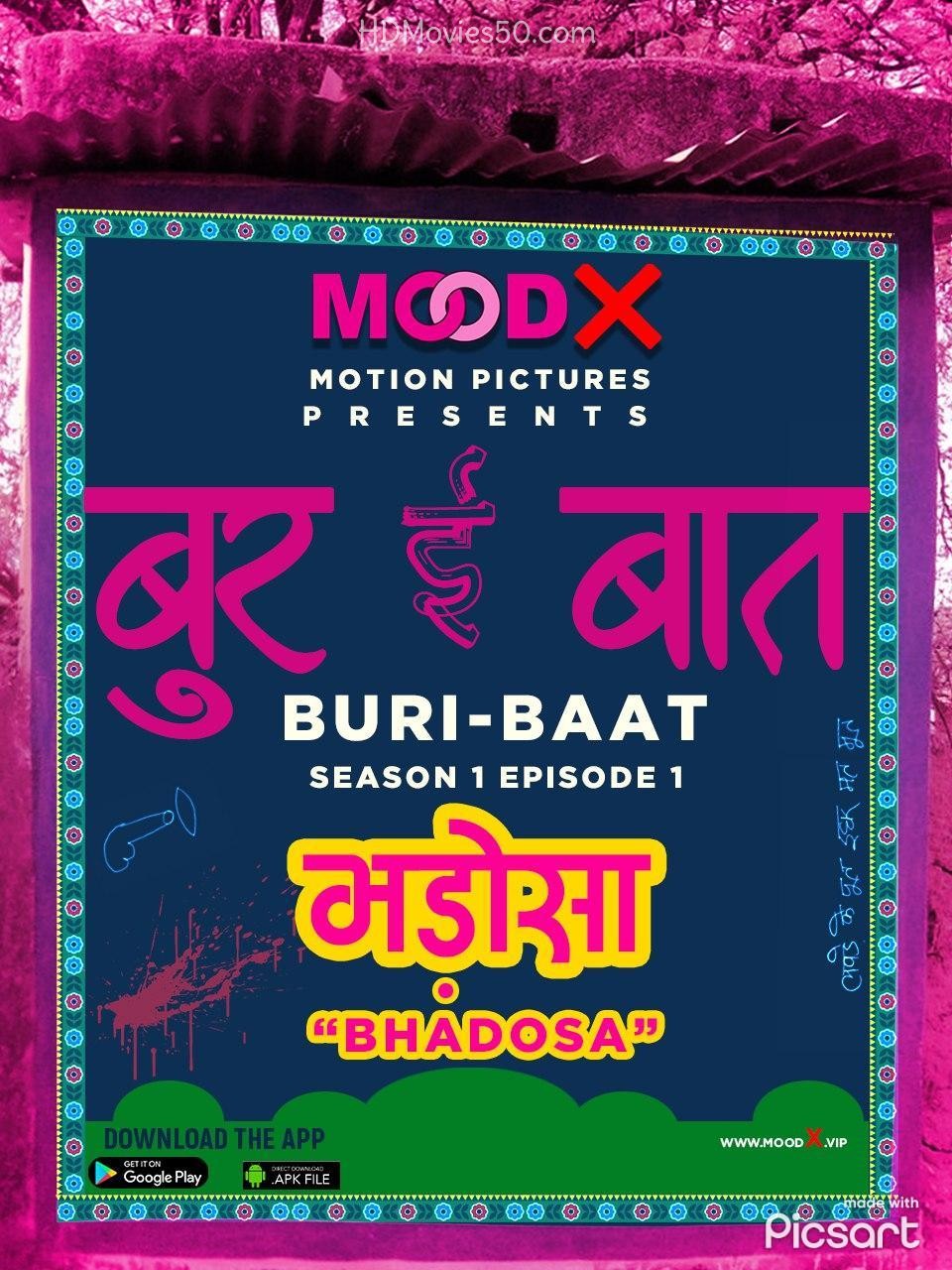 Buri Baat 2022 S01E02 MoodX Hindi Web Series 1080p HDRip 753MB Download