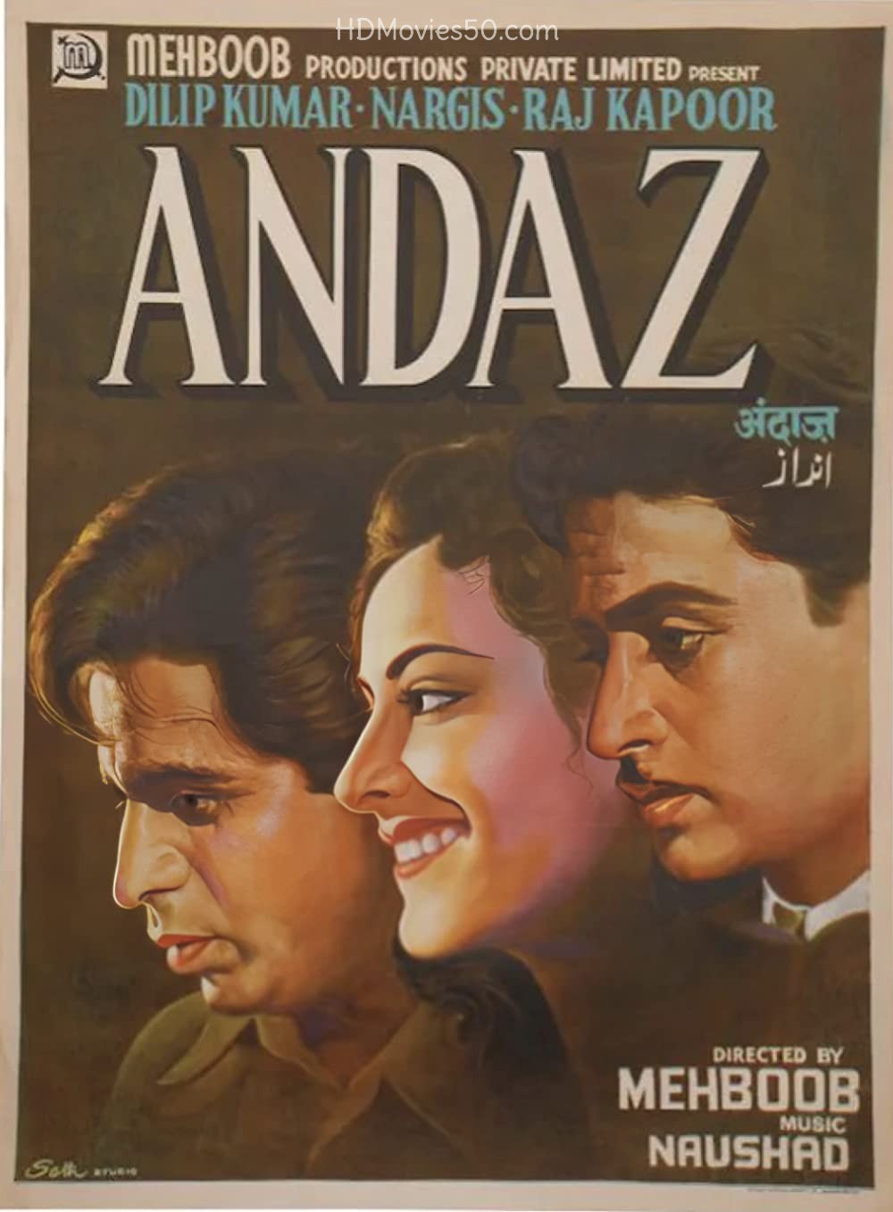 Andaz 1949 Hindi Movie 1080p HDRip 1GB Download