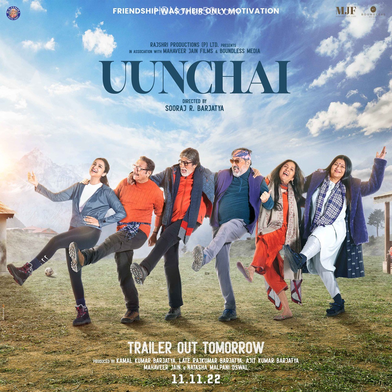 Uunchai 2022 Hindi Movie Official Trailer 1080p | 720p HDRip 24MB Download