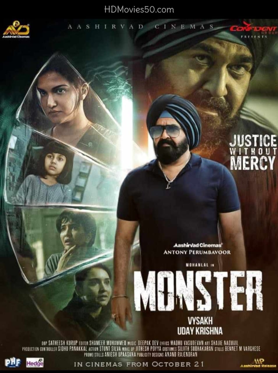 Monster (2022) 720p V2 PreDVDRip HQ Hindi Dubbed Movie [900MB]
