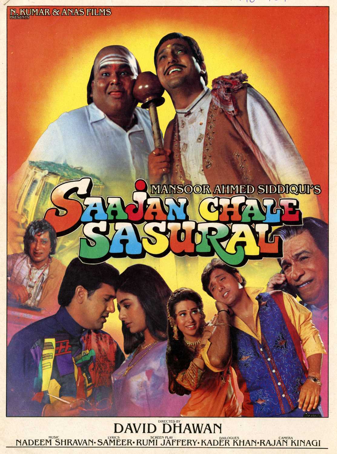 Saajan Chale Sasural 1996 Hindi Movie 480p HDRip Download