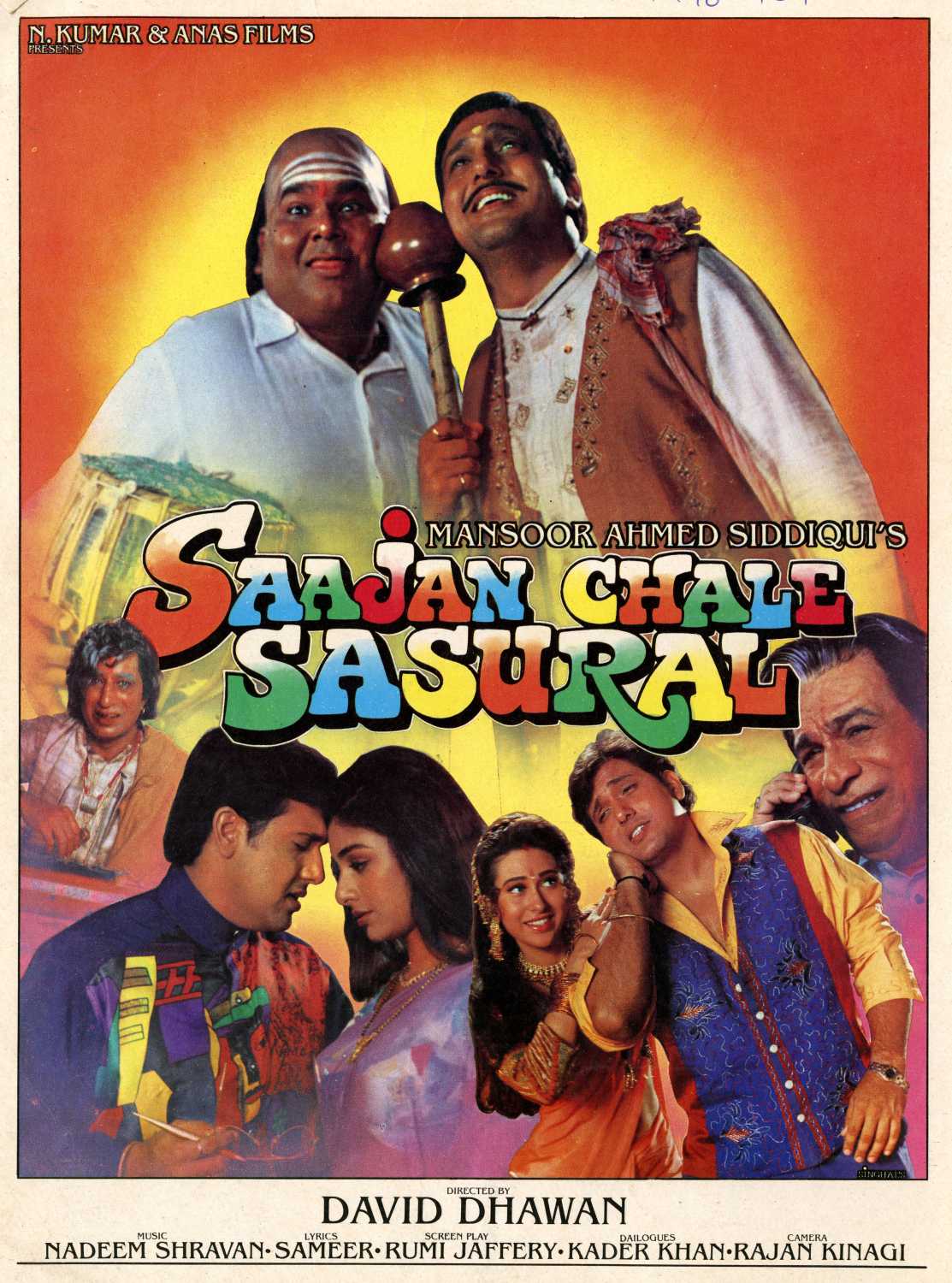 Saajan Chale Sasural 1996 Hindi Movie 480p HDRip 400MB Download