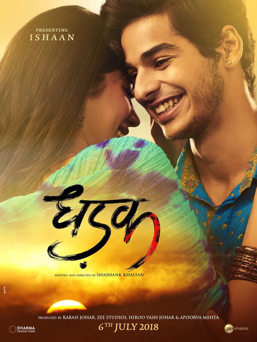 Dhadak (2018) 480p HDRip Full Hindi Movie ZEE5 [400MB]