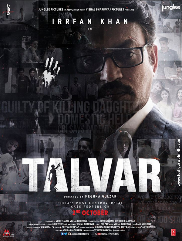 Talvar 2015 Hindi Movie 720p BluRay ESub 1GB Free Download