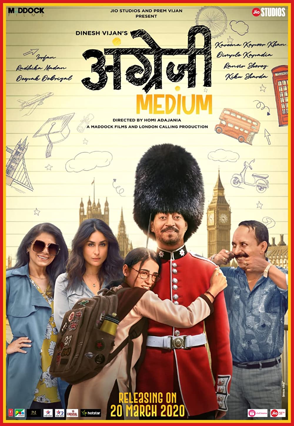 Angrezi Medium 2020 Hindi Movie 720p HDRip ESub 1.1GB Download