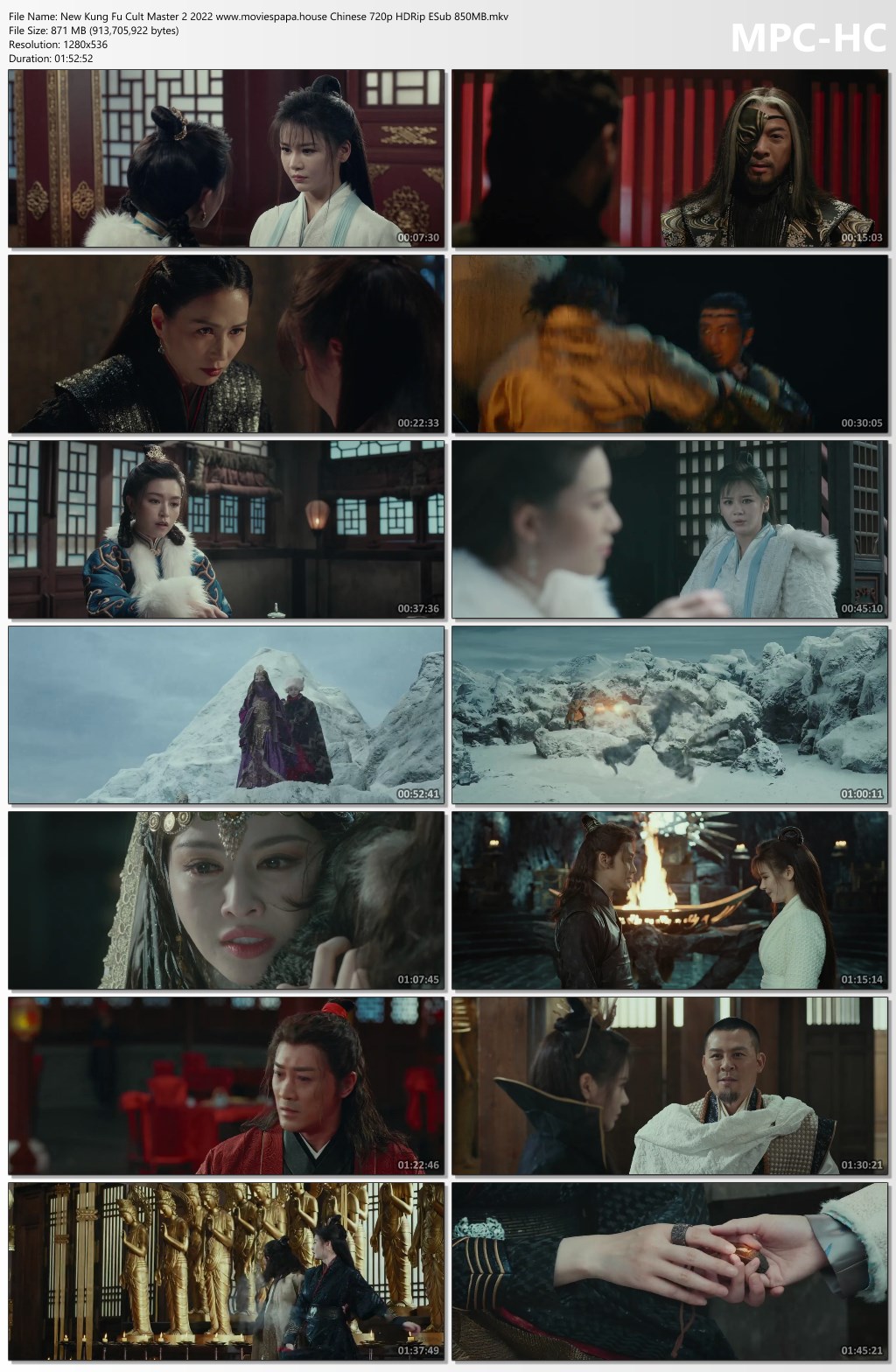 New Kung Fu Cult Master 2 2022 Chinese 720p HDRip ESub 850MB