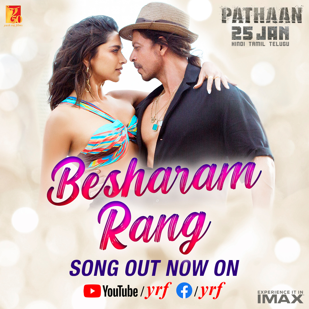Besharam Rang (Pathaan) 2023 Hindi Movie Video Song 1080p HDRip Download