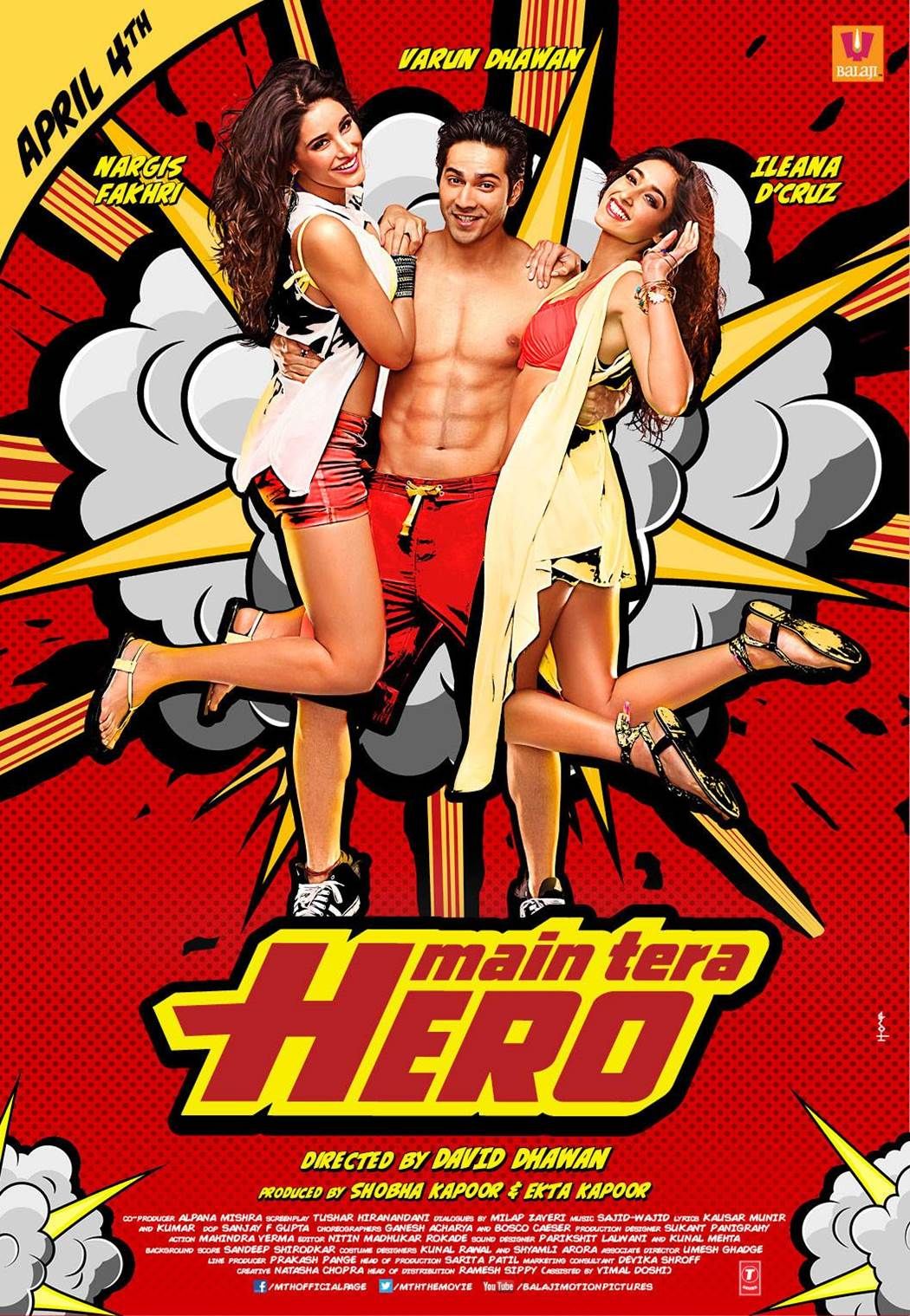 Main Tera Hero (2014) 480p HDRip Full Hindi Movie ZEE5 [400MB]