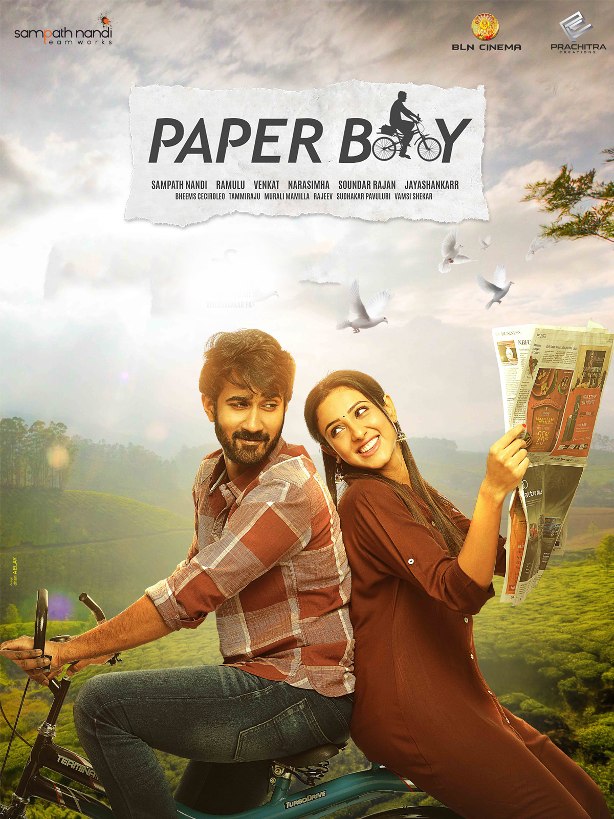 Paper Boy 2018 Hindi ORG Dual Audio UNCUT 480p HDRip ESub 400MB Download