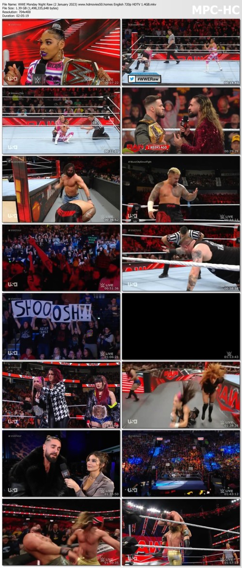 WWE Monday Night Raw (2 January 2023) www.hdmovies50.homes English 720p HDTV 1.4GB.mkv thumbs