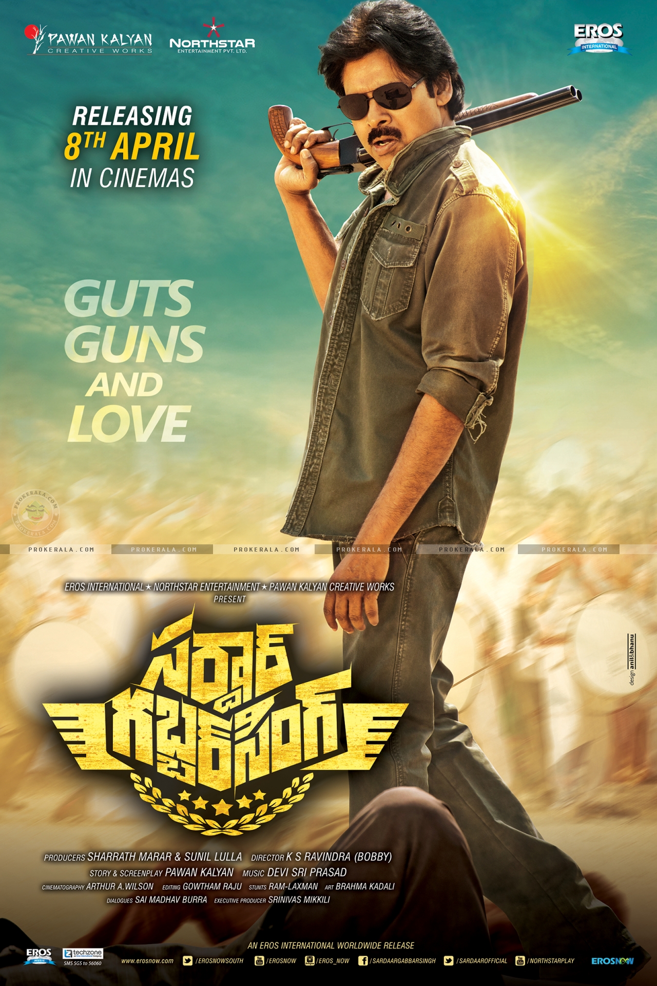 Sardaar Gabbar Singh (2016) 480p HDRip ORG Hindi Dubbed Movie ESubs [500MB]