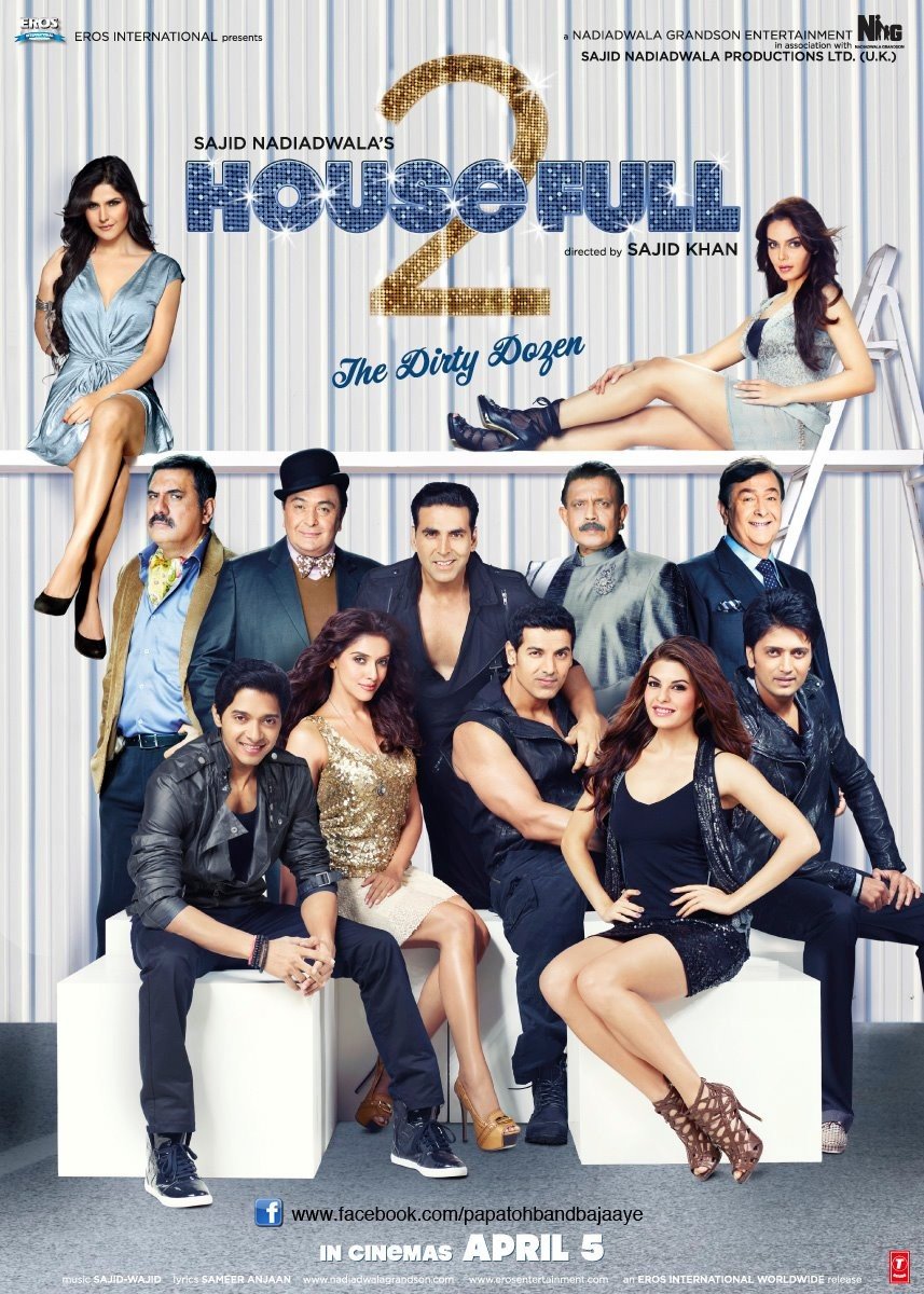 Download Housefull 2 2012 Hindi Full Movie 480p HDRip 500MB
