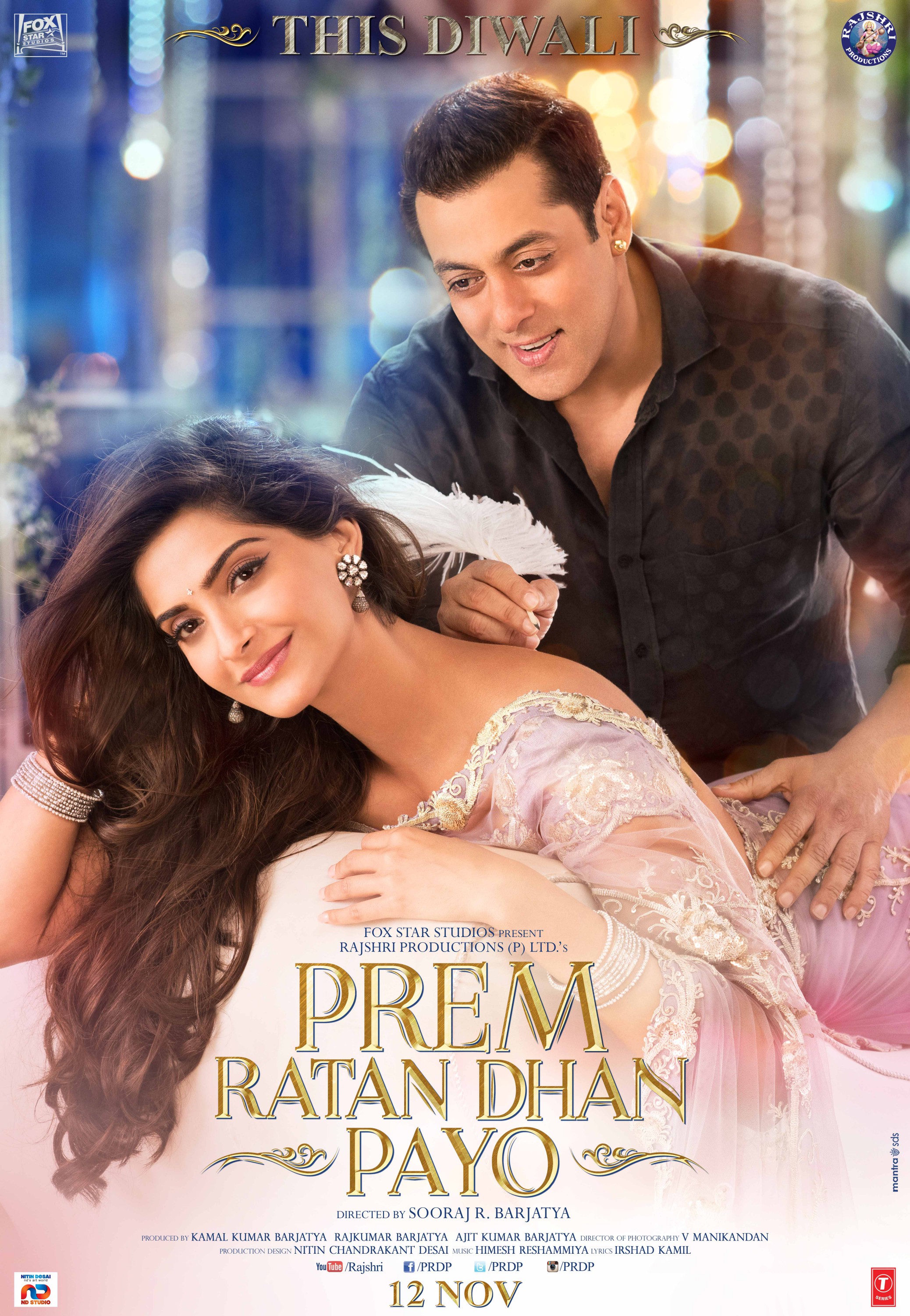 Prem Ratan Dhan Payo 2015 Hindi Movie 480p HDRip 500MB Download