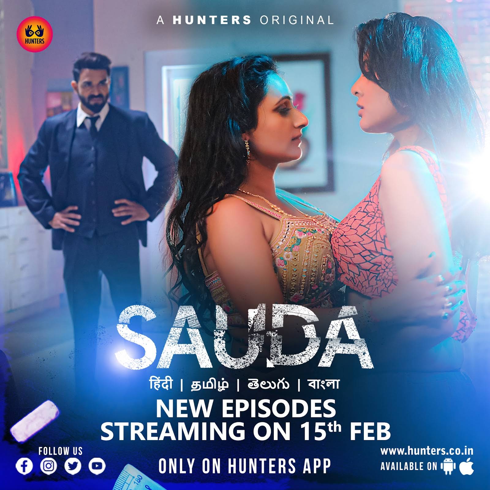 18+ Sauda 2023 S01E05 Hunters Hindi Web Series 720p HDRip 150MB Download