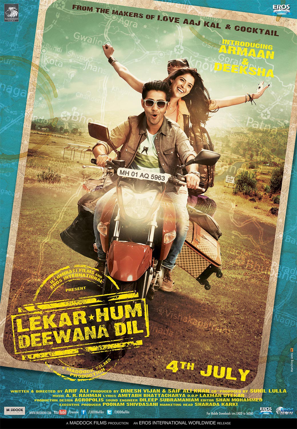 Dowanload Lekar Hum Deewana Dil (2014) 480p HDRip Full Hindi Movie [400MB]
