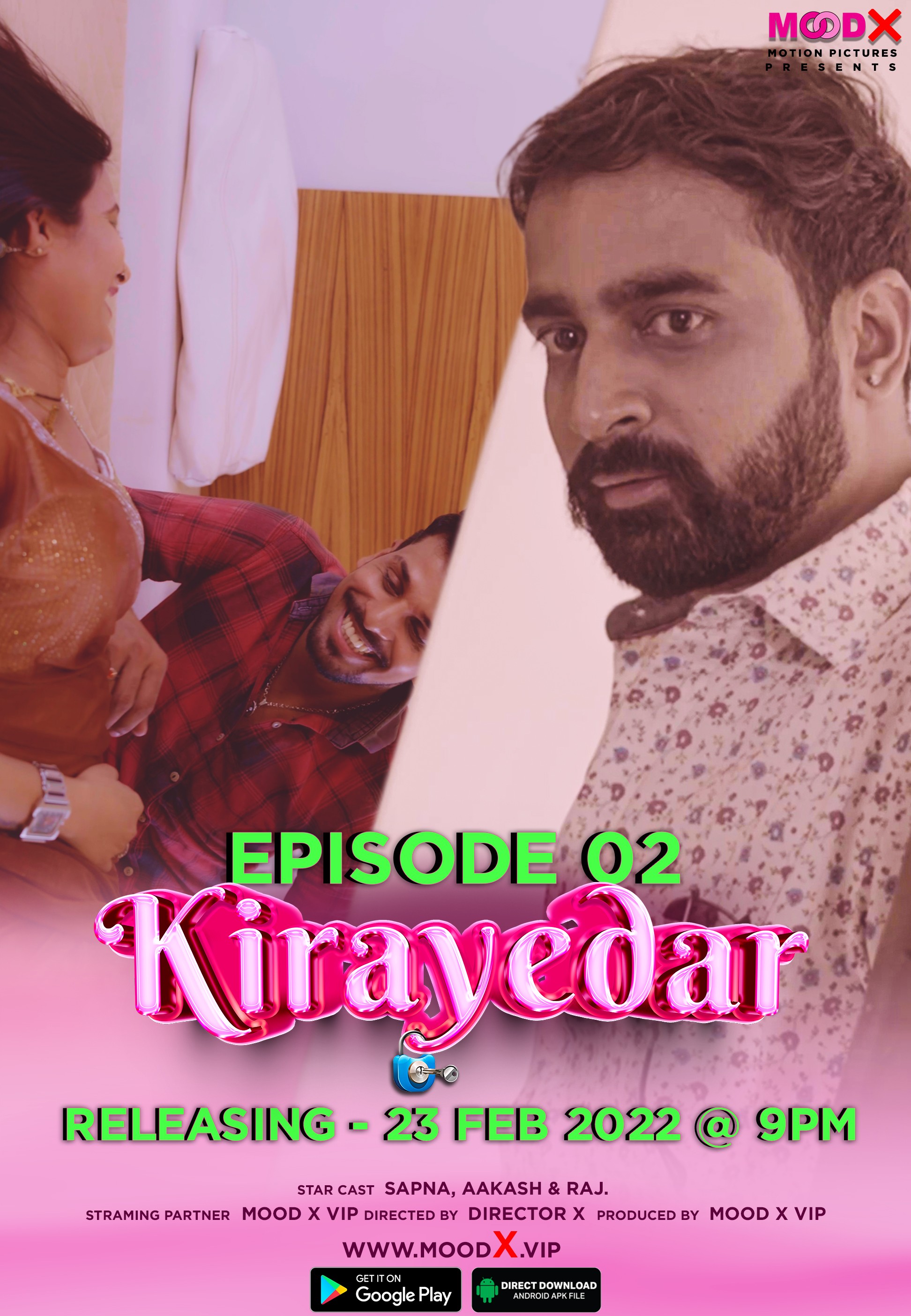 Kirayedar (2023) S01E02 720p HDRip MoodX Hindi Web Series [250MB]