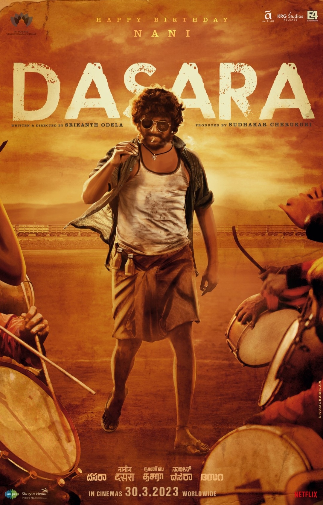 Dasara (2023) 480p HDRip Full Telugu Movie ESubs [450MB]