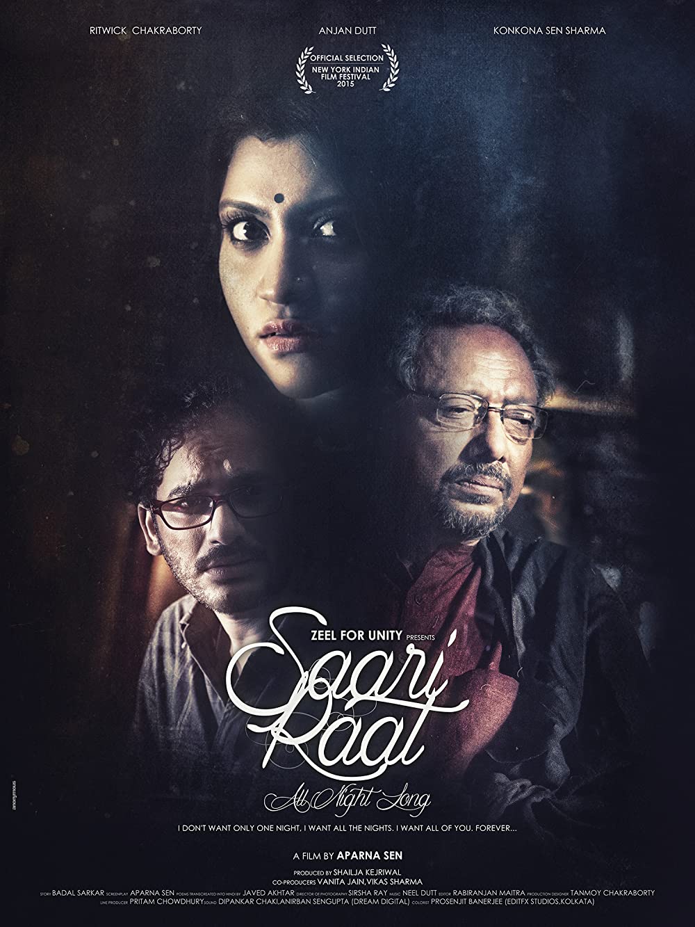 Saari Raat 2015 Bangali Movie 720p ZEE5 HDRip 800MB
