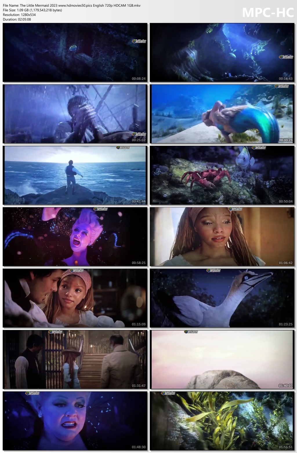 The Little Mermaid 2023 English 720p HDCAM 1.1GB