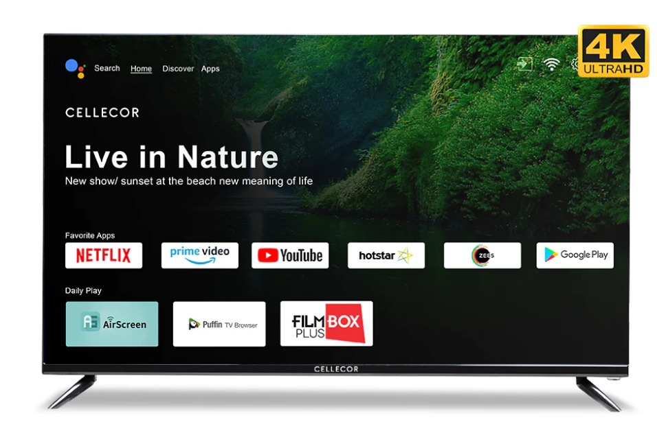 Cellecor 55″ 65″ 4K Android TVs 50W speakers launched Price And Specifications
