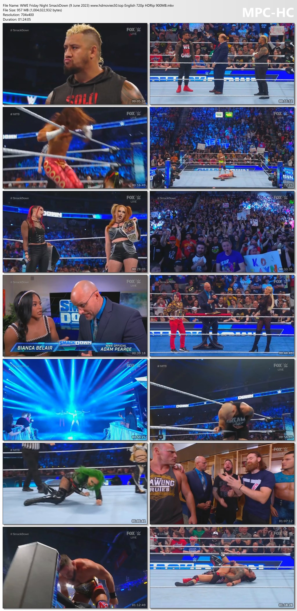 WWE Friday Night SmackDown 9 June 2023 www.hdmovies50.top English 720p HDRip 900MB.mkv thumbs
