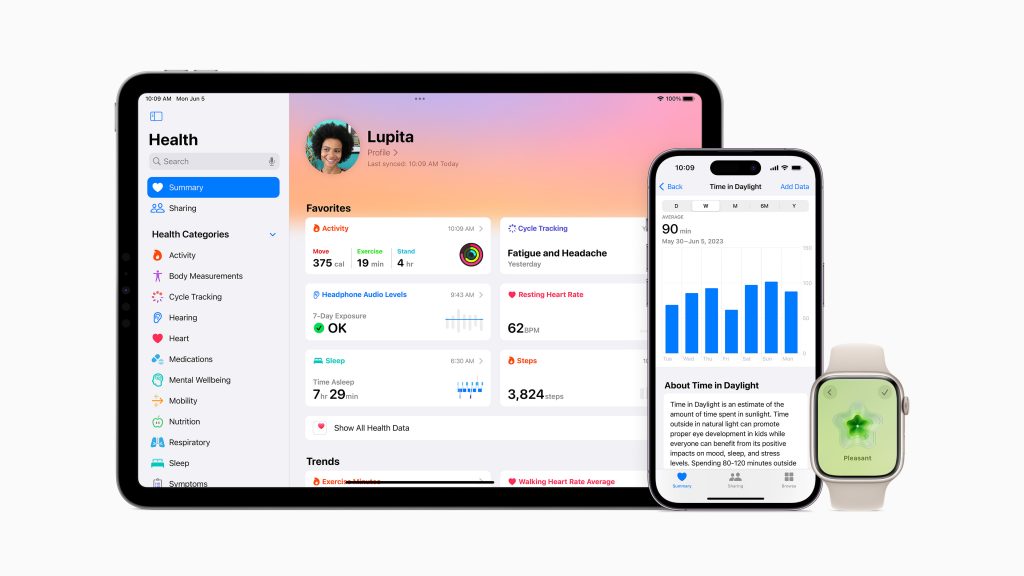 Apple unveils new Health Features iOS 17 iPadOS 17 and watchOS 10
