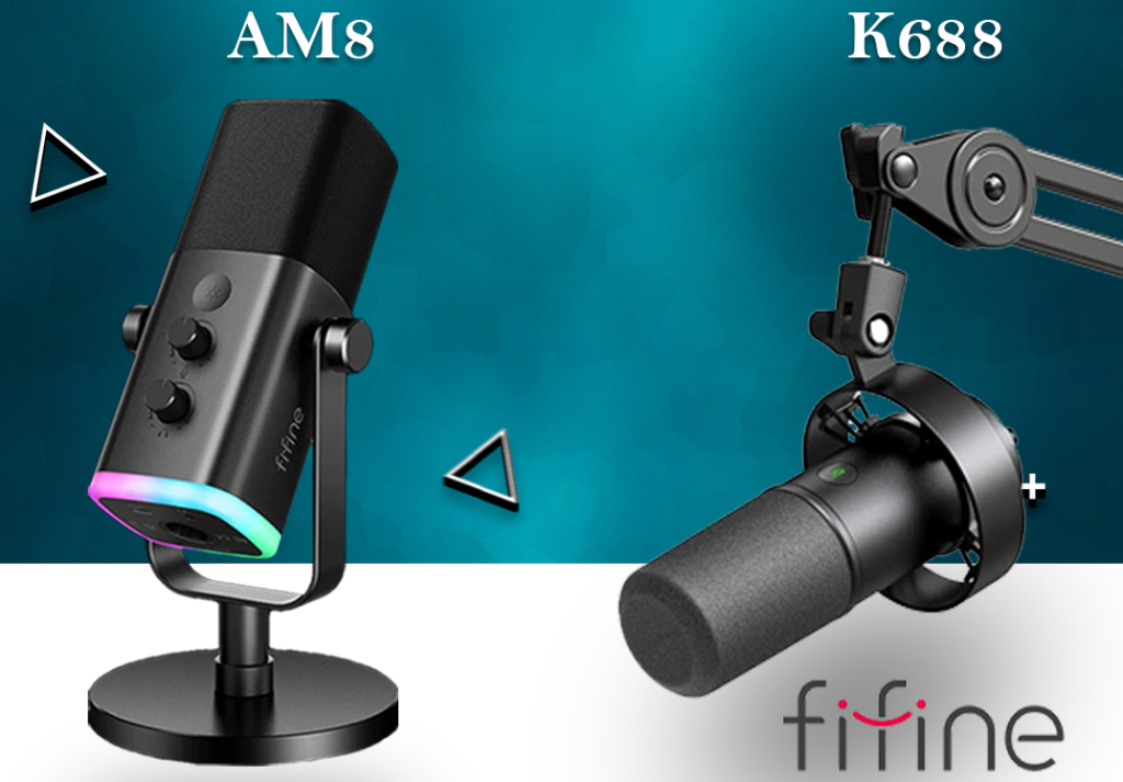 FIFINE AMPLIGAME AM8 USB Gaming Microphone AMPLITANK K688 Dynamic USB Microphone launched in India