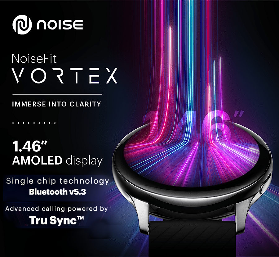 NoiseFit Vortex 1.46″ AMOLED display Bluetooth Calling launched