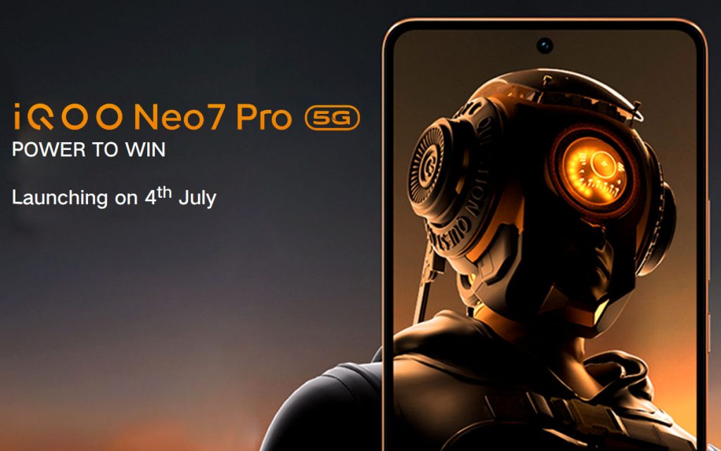 iQOO Neo 7 Pro launching India on July 4