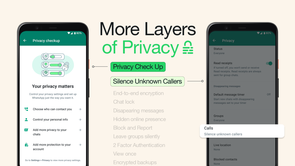 WhatsApp Rolls Out Silence Unknown Callers And Privacy Checkup