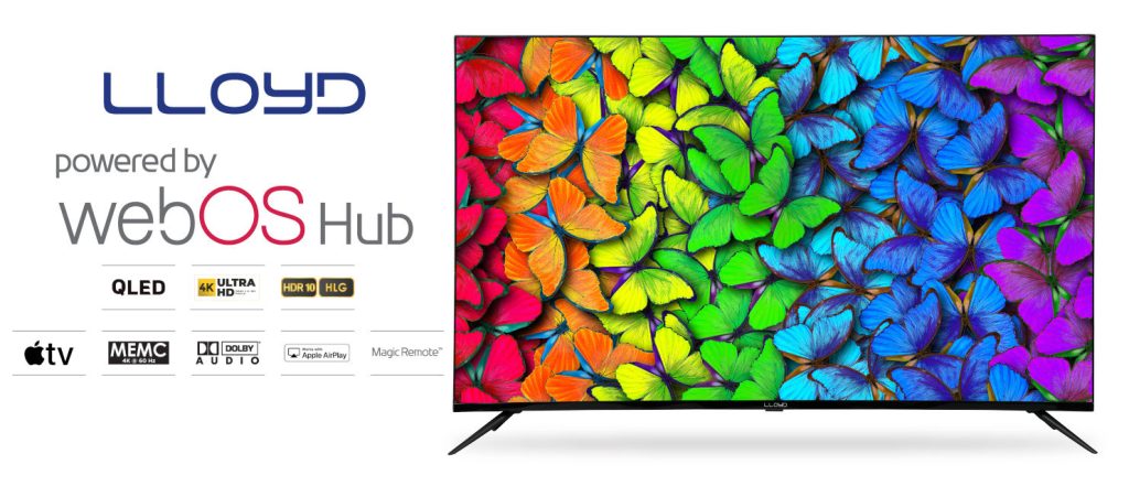 Llyod 32″ HD & 43″, 50″ & 55″ 4K QLED WebOS TVs Launched in India