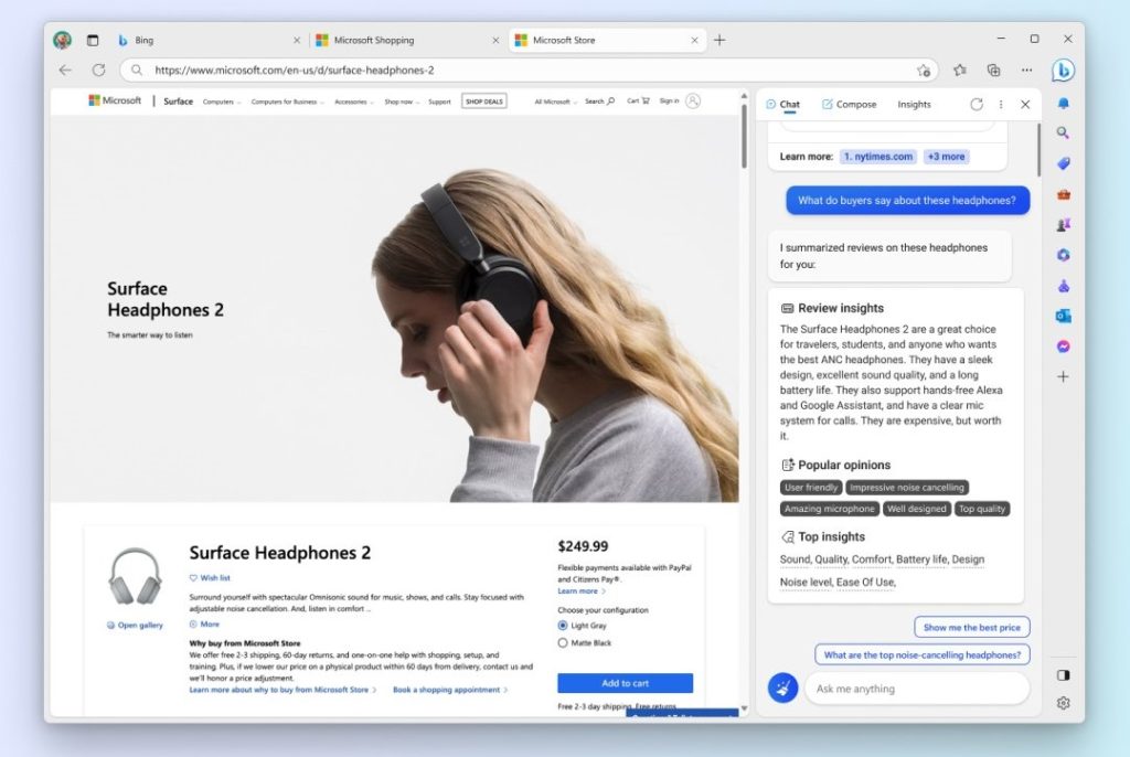 Microsoft Introduces AI Powered Shopping Tools in Bing And Edge
