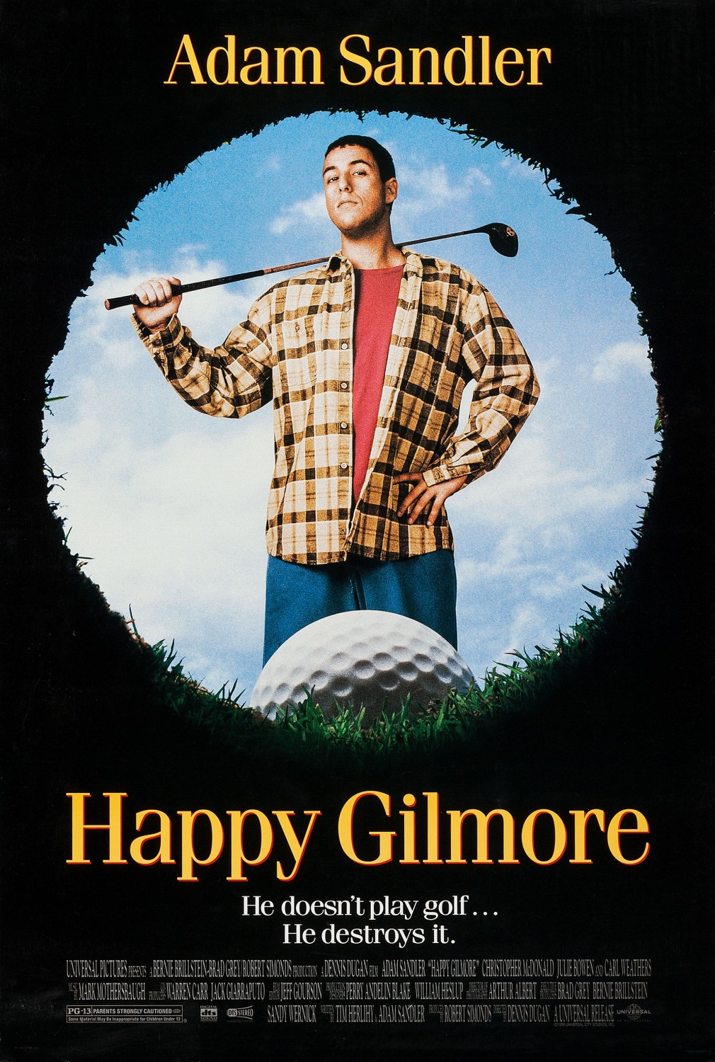 Happy Gilmore 1996 Hindi Dual Audio 480p BluRay 350MB ESub Download