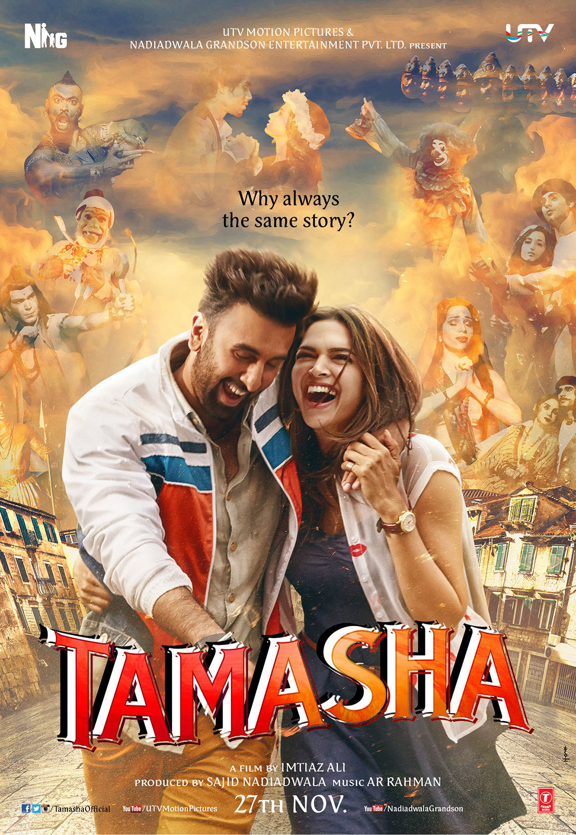 Tamasha 2015 Hindi Movie 480p 720p & 1080p [Hindi] HDRip ESub | Full Movie