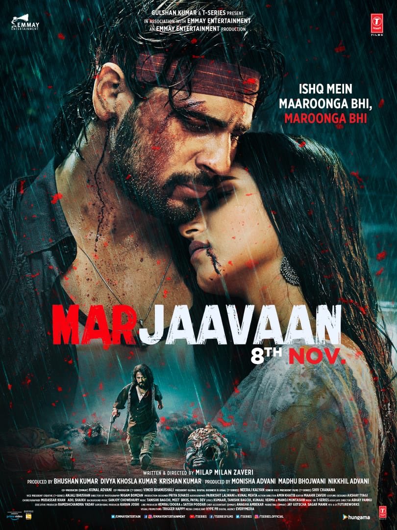 Marjaavaan (2019) 480p HDRip Full Hindi Movie ESubs [450MB]