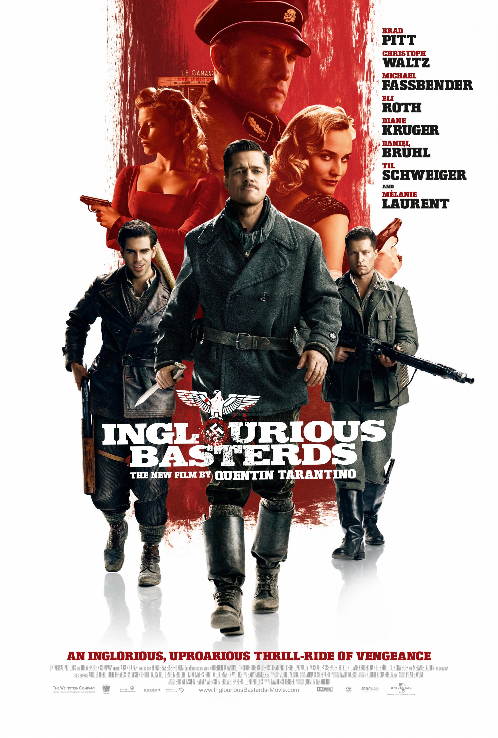 Inglourious Basterds 2009 BluRay Hindi ORG Dual Audio Full Movie Download 1080p 720p 480p ESubs