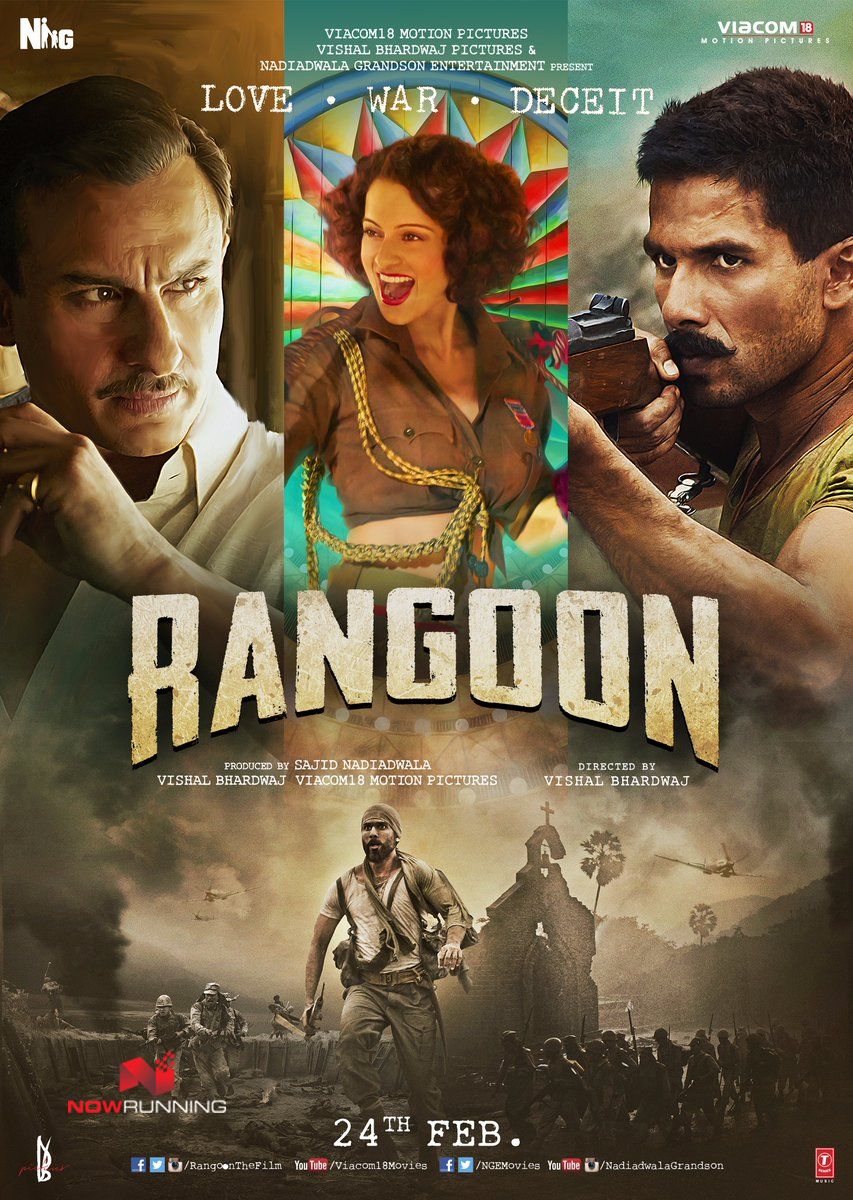 Rangoon 2017 Hindi Movie 720p BluRay 1.4GB ESub Download
